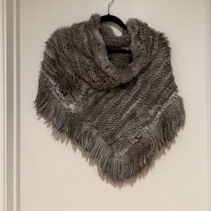 Cozy Real Fur Poncho